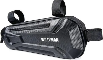 Produktbild von WILDMAN Reisetasche unter dem Fahrradrahmen mit Reißverschluss 1,8L XT9 schwarz