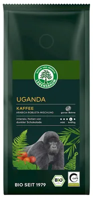 KAWA ZIARNISTA ARABICA/ROBUSTA UGANDA BIO 250 g - LEBENSBAUM