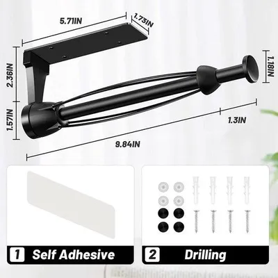Produktbild von Famanu Küchenrollenhalter mit Dämpfungseffekt - Schwarz