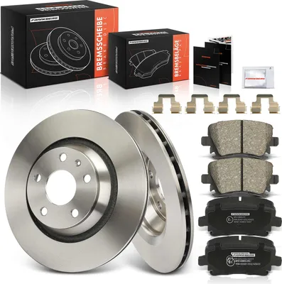 Productafbeelding van Frankberg 2x Remschijven 4x Remblokken Achteras voor Audi