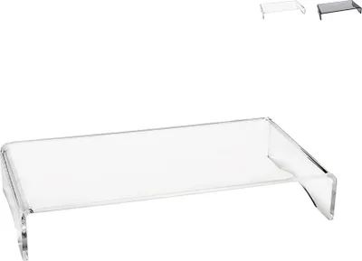 Produktbild von Monitor-Tischständer aus durchsichtigem Plexiglas 25x49x8cm Oly - Transparent