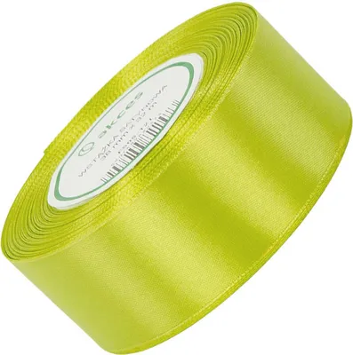 Image de Ruban de satin pomme verte 38mm - 32mb