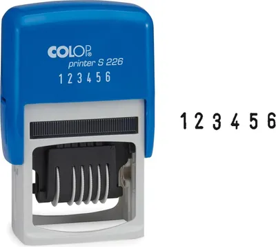 Image de COLOP Tampon numérique Printer S226 6 chiffres bleu