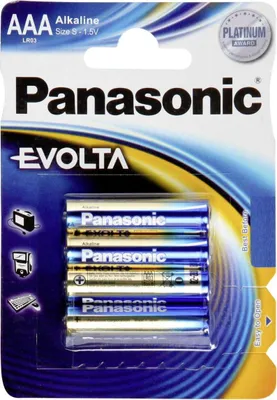 Immagine prodotto di PANASONIC Alkalické baterie EVOLTA Platinum LR03EGE/4BP AAA 1,5V (Blistr 4ks)