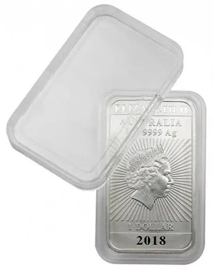 Produktbild von Lindner S22552747P Rechteckige Münzkapseln Innenmaße 27 x 47 mm, 10er-Packung, z.B. für 1 OZ. Australien (Silber)