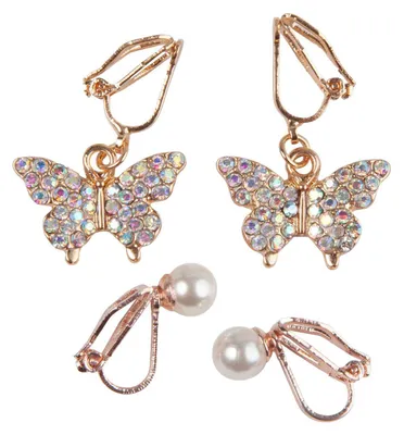 Produktbild von Boutique Butterfly Clip-Ohrringe – 2er-Set