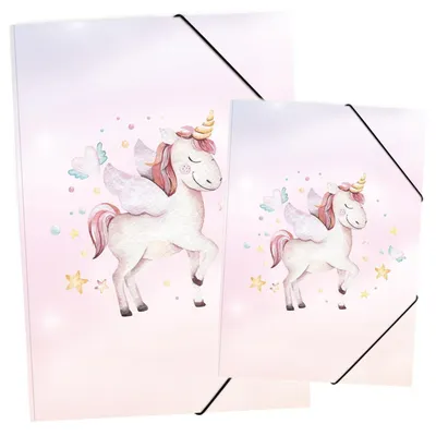 Imagen del producto de Omgoods - Set de hojas para dibujar - Formatos A3 y A4 con motivos de unicornios