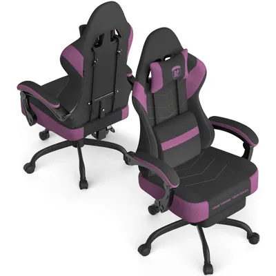 Produktbild von Arvioo Gaming Stuhl Ergonomisch, Gaming Chair mit Massagefunktion, Gamer Stuhl Technologiestoff Atmungsaktiv, Gaming Sessel Verstellbare Rückenlehne