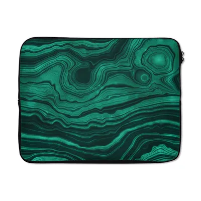 Produktbild von MuchoWow® Laptop Hülle 17 Zoll Laptoptasche Achat - Edelsteine - Geode - Zipper - Schutzabdeckung