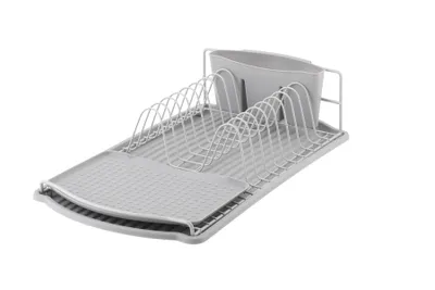 Zdjęcie produktu dla Stojak ociekowy szary metal + tworzywo sztuczne