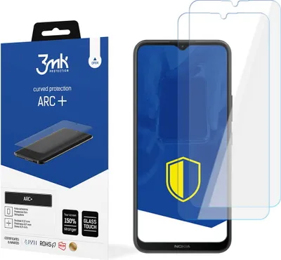 Produktbild von 3mk Display Schutzfolie ARC+ für Nokia C21 Plus  0,17mm Self-Heal (2 Stück)