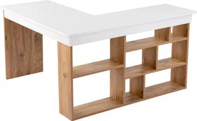 Produktbild von Skye Decor, Vesper - White, Atlantic Pine, Schreibtische, Weiß, 130 x 72 x 50 cm
