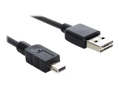 Produktbild von DeLOCK 85554, 2 m, USB A, Mini-USB B, USB 2.0, 0,48 Gbit/s, Schwarz