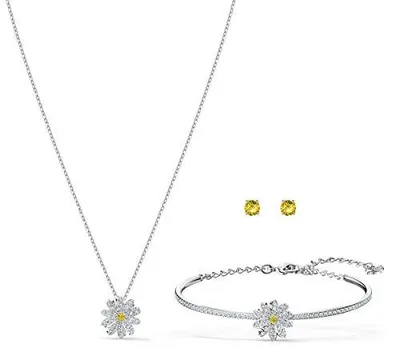 Produktbild von Swarovski Schmuck-Set Damen Eternal Flower Silberfarben 5518146