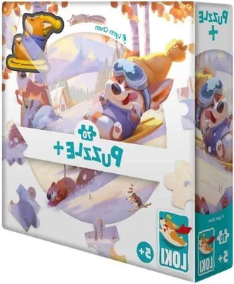 Produktbild von Winterpuzzle für Kinder - Großes Winterlandschaftspuzzle - 70 Teile - Farbe: Weiß - Holz