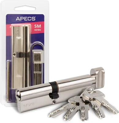 Imagen del producto de Cilindro de cerradura para puerta principal, con cilindro de 50/60 mm, 5 llaves