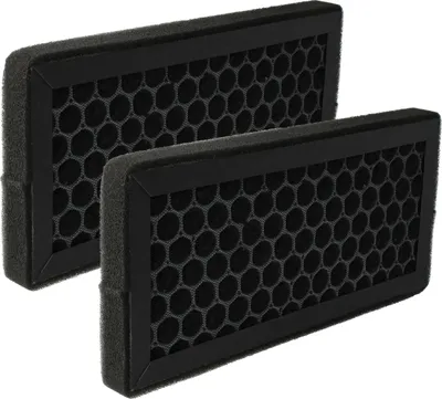 Produktbild von vhbw 2x Aktivkohlefilter Ersatz für Baren B-H04 für Luftreiniger - Luftfilter Schwarz Anthrazit-Grau