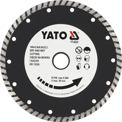 Immagine prodotto di Disco diamantato "Turbo" 180x22,2 mm