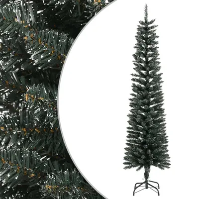 Produktbild von The Living Store Künstlicher Weihnachtsbaum mit Ständer Schlank Grün 210 cm PVC