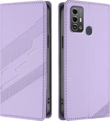 Obrázek produktu pro Pouzdro pro ZTE Blade A53 Pro,Polyuretankožené peněženkové pouzdro s přihrádkou na karty a funkcí stojánku Violett