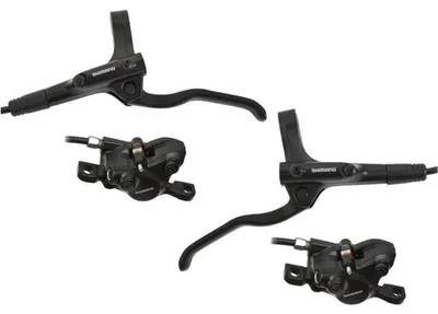 Image de Kit de freins à disque hydrauliques Shimano MT200 avant et arrière – sans disque de frein – noir