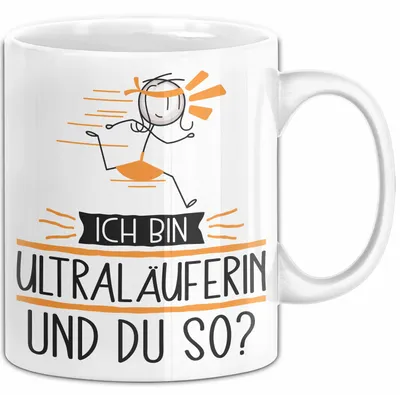 Produktbild von Ultraläuferin Tasse Geschenk Ich Bin Ultraläuferin Und Du So Geschenkidee Lustiger Spruch Becher (Weiß)