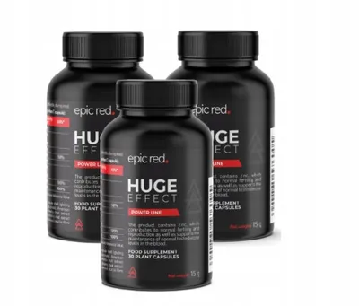 Obrázok produktu pre 3X doplnok stravy Epic Red Huge Finale Capsules 30 kapsúl pre mužov