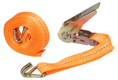 Image de Sangle à cliquet en polyester, robuste, avec boucle, pour bagages de voitures et camions (8 mètres (26,2 pieds))