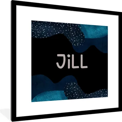 Produktbild von MuchoWow® Gerahmtes Poster Jill - Pastell - Mädchen 40x40 cm - Poster mit Schwarzem Bilderrahmen Wandposter Rahmen Foto Bilder - Poster - Plakat im Rahmen