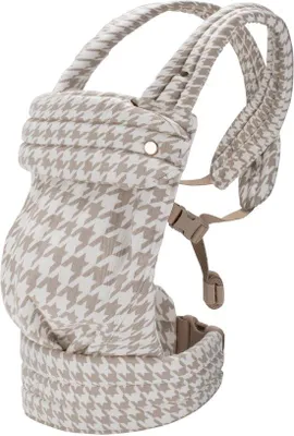 Productafbeelding van Ergonomische babydrager voor pasgeborenen tot peuters – 4-in-1, verstelbaar met hoofd- en lendensteun, ademend materiaal, gevoerd tailleband en een design geschikt voor reizen (ruitpatroon)
