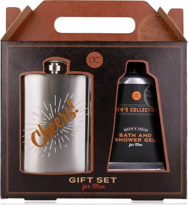 Produktbild von Männer Geschenkset Men's Collection 60 ml Bade- & Duschgel & 115 ml Flachmann