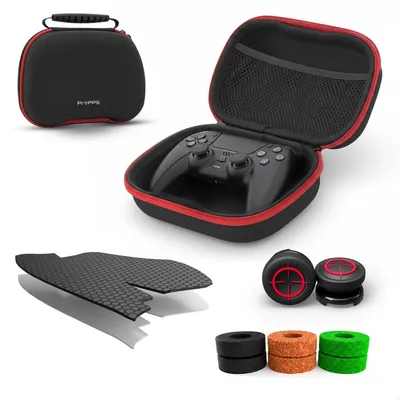 Productafbeelding van ProFPS gaming accessoires: Ultieme accessoirepakket, compatibel met PS5 controller, inclusief beschermhoes, antislip handgrepen, thumbstick-dopjes en precisieaccessoires