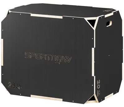 Produktbild von SPORTNOW 3-in-1 Plyo Box Plyometrische Sprungbox mit 3 Sprunghöhen Griffen