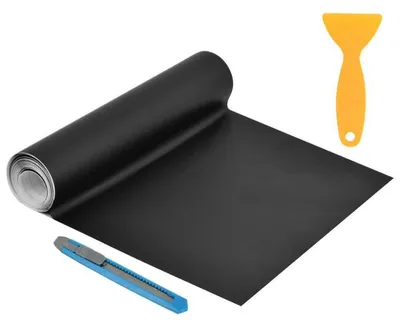 Obrázok produktu pre Samolepiaca fólia na auto, vinyl, 300 cm, matná čierna, s škrabkou
