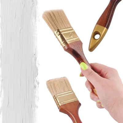 Produktbild von Pinsel Malerpinsel Farbpinsel Lackierpinsel Lackpinsel Flachpinsel Deckenbürste 2"