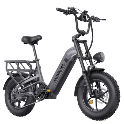 Produktbild von HillMiles MileLink1 E Bike, 48V 18Ah Batterie, 120 km Reichweite, Hydraulische Bremsen, Zwei Stoßdämpfer, 7-Gang, 16''x4,0'' Breitreifen