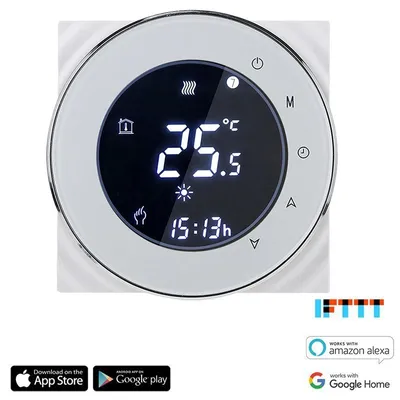 Obrázek produktu pro iQtech SmartLife GCLW-W, WiFi termostat pro bojlery a kotle s bezpotenciálovým spínáním, bílý
