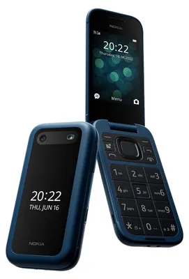 Produktbild von Nokia 2660 Flip, Klapphandy, Dual-SIM, 7,11 cm (2.8"), 0,3 MP, 1450 mAh, Blau