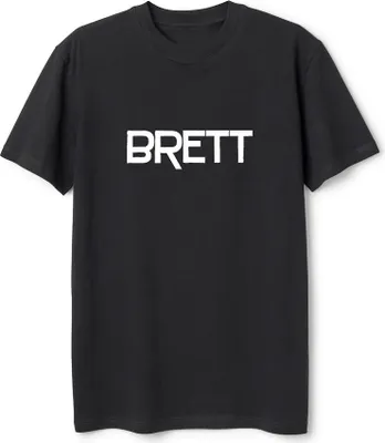 Produktbild von Schwarzes T-Shirt Logo aus 100% Baumwolle mit weißem Frontdruck
