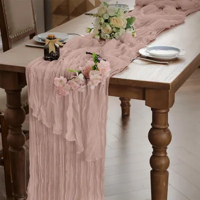 Immagine prodotto di Elzusha - Tovaglia bohémien in mussola, ideale per decorazioni festive