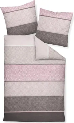 Produktbild von Janine Design Mako-Satin-Bettwäsche-Garnitur PALERMO 31031 Farbe beere-mauve Größe 135x200+80x80 AL