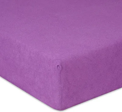 Obrázek produktu pro Froté napínací prostěradlo 150/160x190/200 PREMIUM Fialová