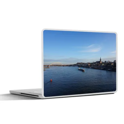 Produktbild von MuchoWow® Laptop Aufkleber Sticker Cover Nijmegen - Boot - Brücke 31x22.5 cm - Laptop-Deko