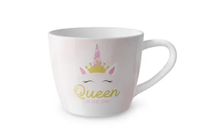 Produktbild von Maxibecher400ml Queen, Einhorn