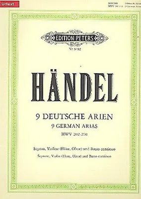 Zdjęcie produktu dla 9 Deutsche Arien HWV 202-210 / URTEXT