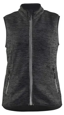 Imagen del producto de Chaleco de punto para mujer Blaklader, modelo 381221179710, color gris antracita/blanco, talla XXXL