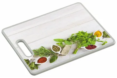 Obrázek produktu pro KESPER Prkénko Na Krájení A Servírování 38 X 30 X 12 cm Motiv Zdravá Kuchyně 30831