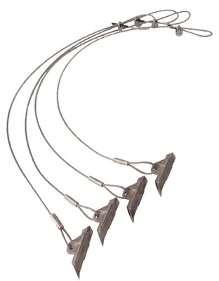 Produktbild von ShelterLogic Aluminium Bodenanker 4 Stück Silber 107 cm