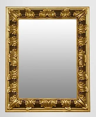 Zdjęcie produktu dla Lustro barokowe pompatyczny prostokątny złoty 157 x 124 cm