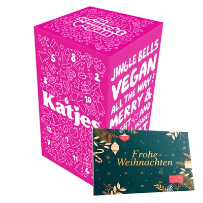 Produktbild von 2er Weihnachtskalender Set - Katjes Adventskalender 2026 Süßigkeiten + Tisch-Advent kalender Männer und Frauen